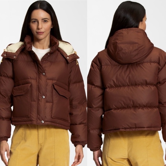 NWT The North Face Brown & Cream ‘71 Sierra Down Puffer Winter Jacket - Medium - Picture 11 of 12